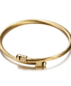 Fashion 3 color glossy beads bracelet stainless steel bracelets for women simple personality clothing accessories Jewelry 1127