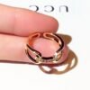 NEW Fashion Korean Super Flash Temperament Rings For Women Latest Exquisite Anniversary Luxury Adjustable Accessories Present