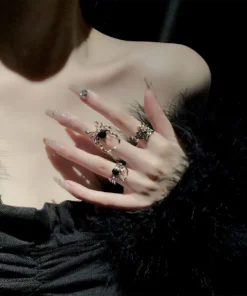 Spider Rings Electroplated Gothic Rings Punk Rings Irregular Jewelry Gifts For Unisex Accessories Cosplay Party